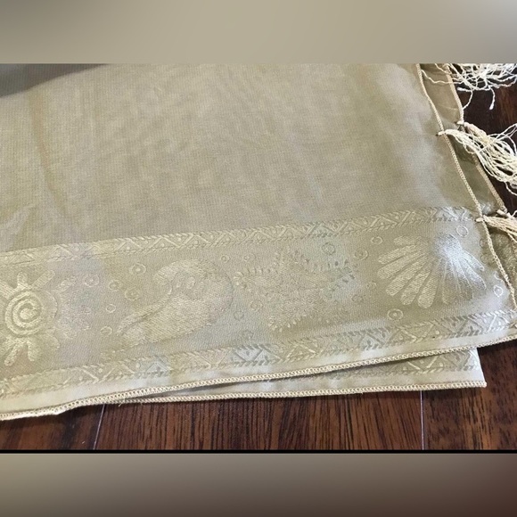 Beige/brown ombré beach sarong/coverup - Picture 2 of 2